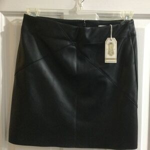 BRAND NEW! Mud Pie Faux Leather Skirt - Size Small